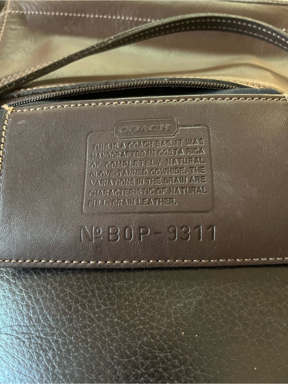 EUC Authentic Vintage Coach Bleeker Demi Zip Handbag 9311 - Picture 7 of 7